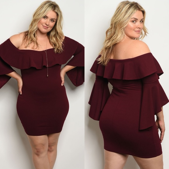 Gibiu Dresses & Skirts - Gibiu Burgundy Dress